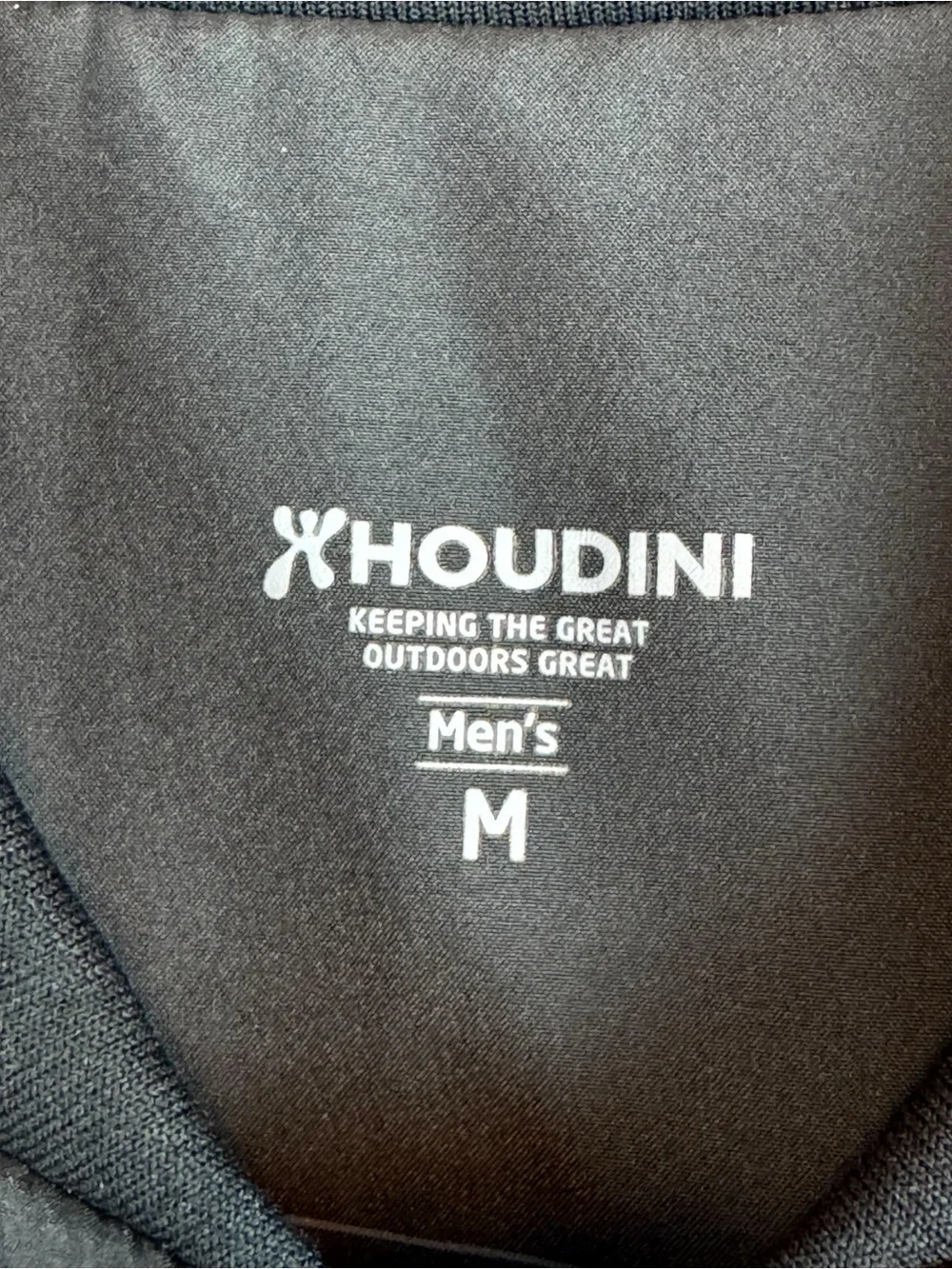 Houdini | Men's Black Zip-Up Puff Bomber Pitch Jacket, M
